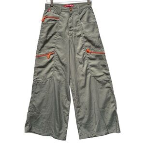 Vintage Kikwear Y2k Wide Leg Parachute Pants Size 28